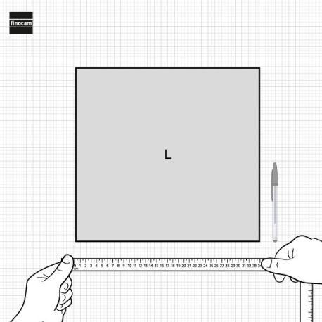 Calendario neutro de pared para escribir L  340x220mm