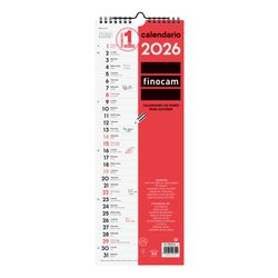 Calendario neutro de pared para escribir Largo L  155x340mm