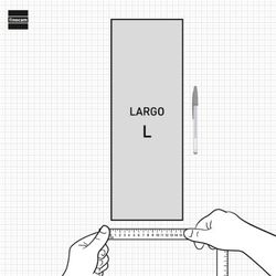 Calendario neutro de pared para escribir Largo L  155x340mm