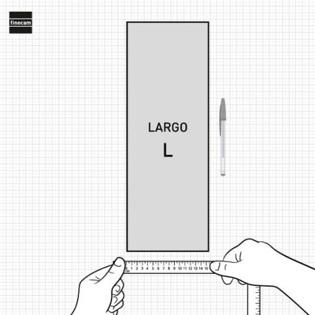 Calendario neutro de pared para escribir Largo L  155x340mm