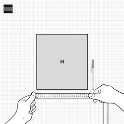 Calendario neutro de pared para escribir M 266x245mm