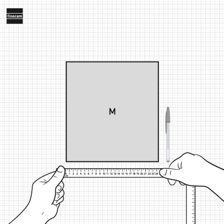 Calendario neutro de pared para escribir M 266x245mm