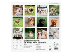 Calendario Pared 30X30 2026 Cachorros