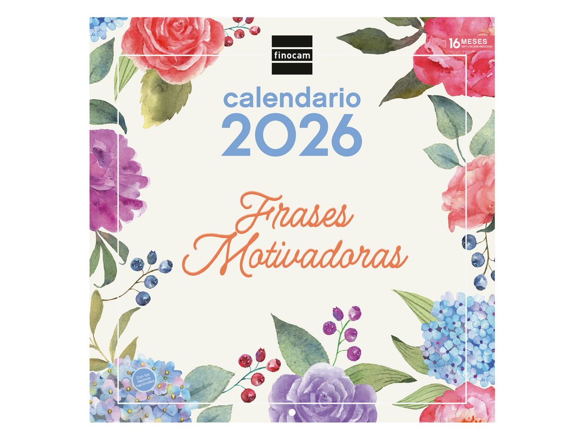 Calendario Pared 30X30 2026 Frases Motiv. — Cartabon