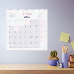Calendario Pared Chic Es30X30 2026 Morado