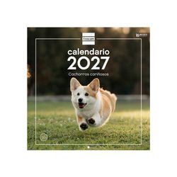 Calendario pared imágenes cachorros 2027