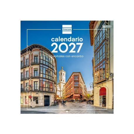 Calendario pared imágenes capitales con encanto 2027