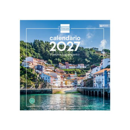 Calendario pared imágenes pueblos con encanto 2027