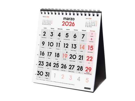 Calendario Sobremesa N.Grandes Xs 2026