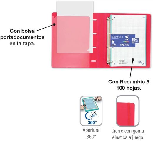 Carpebloc europeanbinder de oxford con recambio