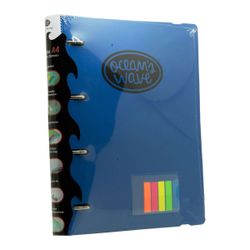 Carpeblock Din A4 Ocean’s Wave bleu foncé avec cadeau