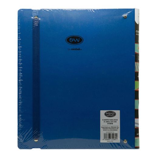 Carpeblock Din A4 Ocean’s Wave bleu foncé avec cadeau
