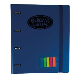 Carpeblock Din A4 Ocean’s Wave bleu foncé avec cadeau