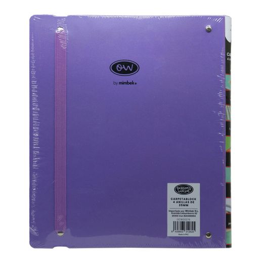 Carpeblock Din A4 Ocean’s Wave roxo avec cadeau