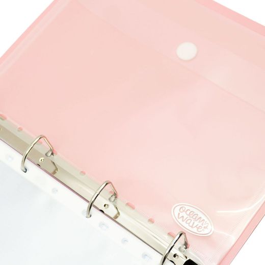 Carpeblock Din A4 Ocean's Wave rose pastel avec cadeau