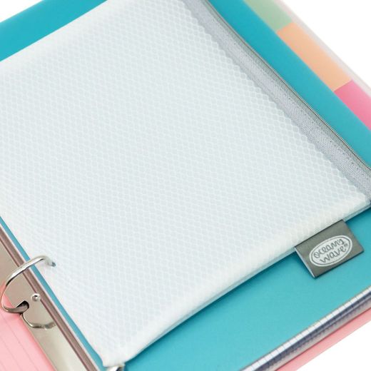 Carpeblock Din A4 Ocean's Wave rose pastel avec cadeau