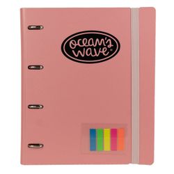 Carpeblock Din A4 Ocean's Wave rose pastel avec cadeau