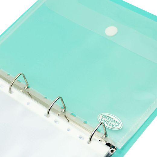 Carpeblock Din A4 Ocean’s Wave verde pastel con regalo