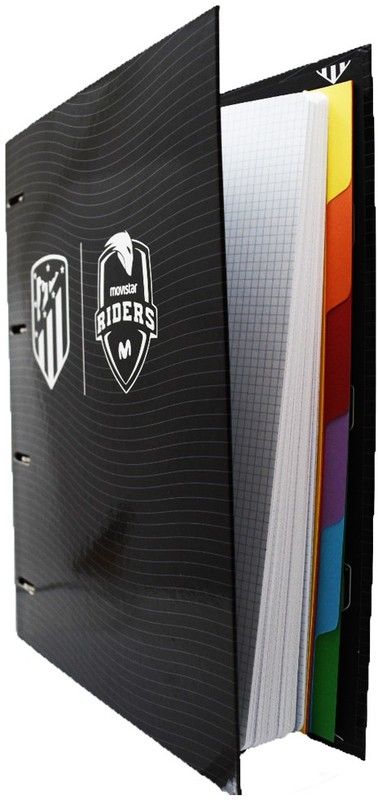 Carpeta A4 4A/35mm + recambio Atlético de Madrid Movistar Riders
