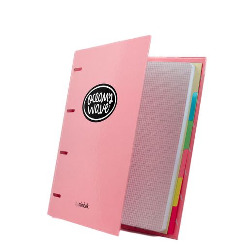 Dossier + Bloc Couleurs Pastel Série Ocean's Wave
