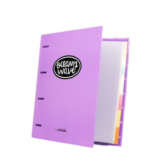 Dossier + Bloc Couleurs Pastel Série Ocean's Wave.