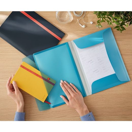 Dossier élastique et poche intérieure leitz cosy