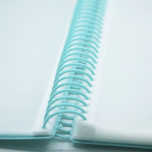 Folio de pâtes avec spirale et 20 couches avec élastiques + drapeaux