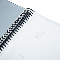 Folio de pâtes avec spirale et 20 couches avec élastiques + drapeaux