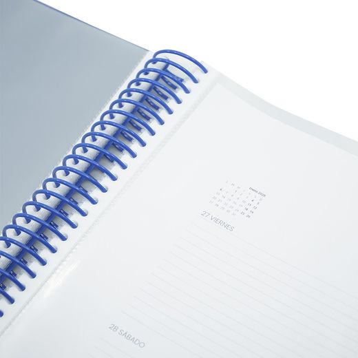 Folio de pâtes avec spirale et 20 couches avec élastiques + drapeaux