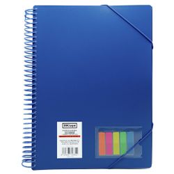 Folio de pâtes avec spirale et 40 couches avec élastiques + drapeaux