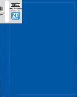 Carpeta Folio de 20 fundas 0,9 micras. 4 colores