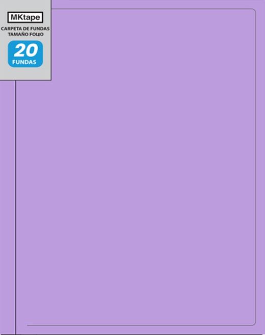 Pasta fólio com 20 capas de 0,9 mícrons. 4 cores