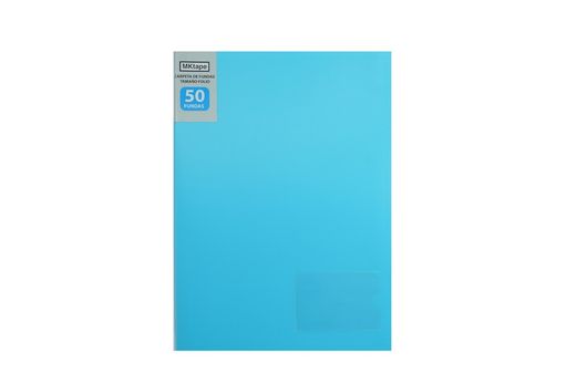 Pasta fólio com 50 capas de 0,9 mícron. 7 cores