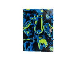 Carpeta Folio Polipropileno Gomas y Solapas Blue Liquid