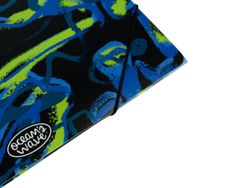 Pasta Fólio de Polipropileno com Elásticos e Abas Líquidas Azuis