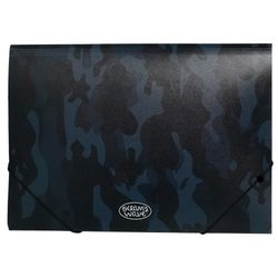 Carpeta Folio Polipropileno Gomas y Solapas Military