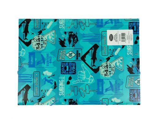 Chemise folio en polypropylène avec élastiques et rabats surf