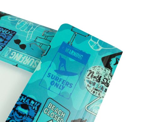 Chemise folio en polypropylène avec élastiques et rabats surf