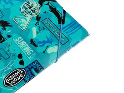 Chemise folio en polypropylène avec élastiques et rabats surf