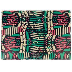 Chemise folio tribale en polypropylène avec élastiques et rabats