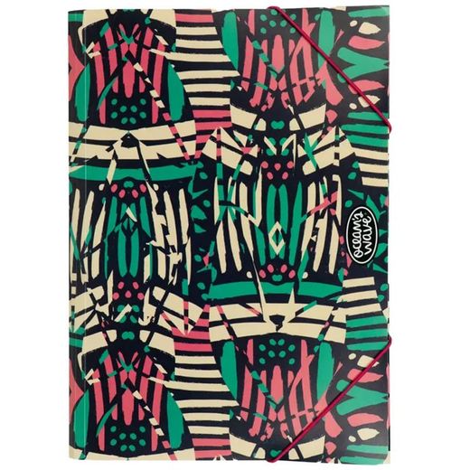 Pasta Fólio Tribal de Polipropileno com Elásticos e Abas