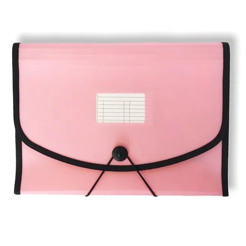 Carpeta fuelle con 13 departamentos rosa pastel Ocean's Wave