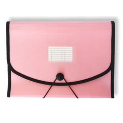 Carpeta fuelle con 13 departamentos rosa pastel Ocean's Wave