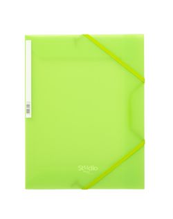 Chemise élastique translucide à rabats en polypropylène