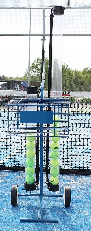Carrinho para 80 bolas de tênis ou paddle