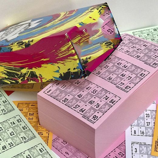 Cartes de bingo. 900 cartons découpés