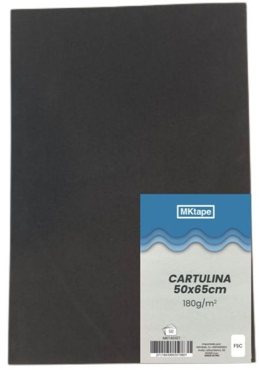 Cartulina de 50 x 65 cm. 8 colores