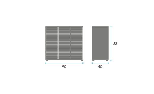 Casillero DOT 82C.  82 x 90 x 40 cm