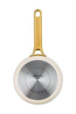 Icônica panela de alumínio forjado para indução, 16 cm, bege