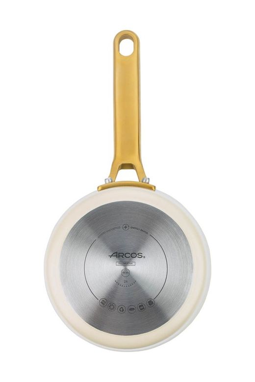 Icônica panela de alumínio forjado para indução, 16 cm, bege